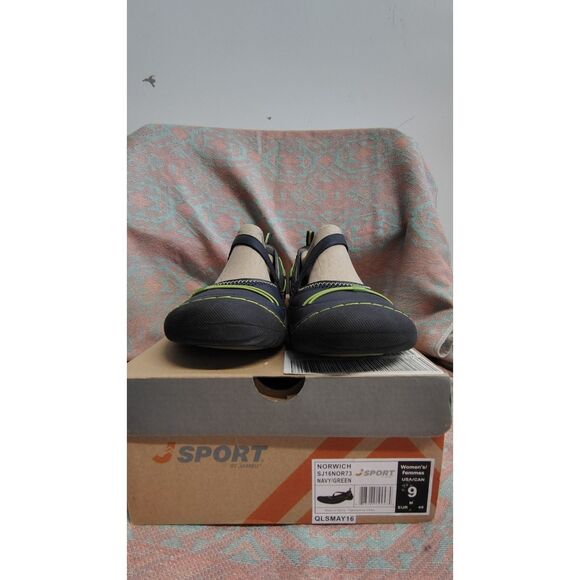 Jambu Jsport Women's Navy/Green Memory Foam Comfort Shoes Size 9 - Picture 5 of 7